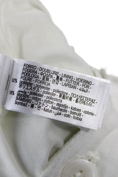 Zara Womens A-Line Mini Skort White Size XL