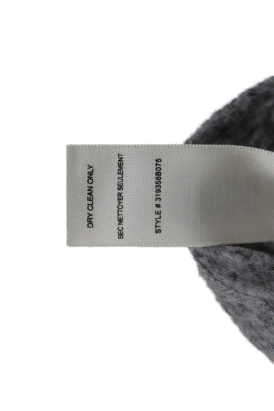 Rebecca Taylor Women Gray Bohemian Crew Neck Short Sleeve T-Shirt Size S