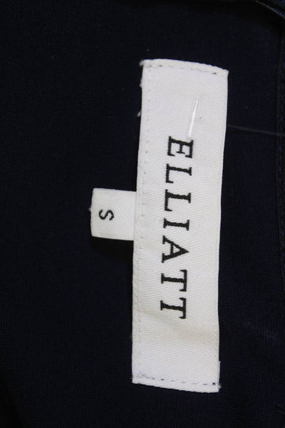 Elliatt Women Bodycon Pencil Dress Dark Blue Zip Short Size S