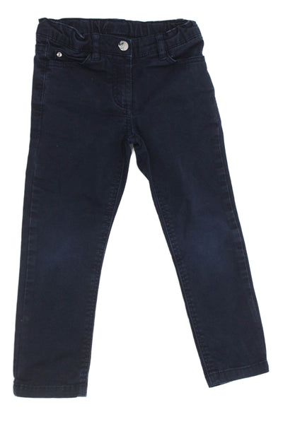 Jacadi Boys Cotton Zippered Ankle Casual Pants Blue Size 3Y