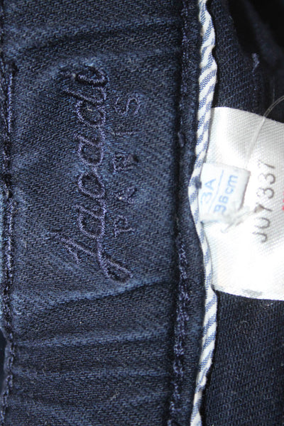Jacadi Boys Cotton Zippered Ankle Casual Pants Blue Size 3Y