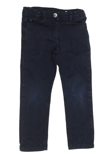Jacadi Boys Cotton Snap Closure Straight Ankle Jeans Blue Size 3