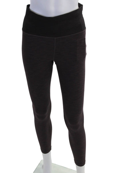 Vuori Womens Black Striped Ankle Jeggings Maternity Size S