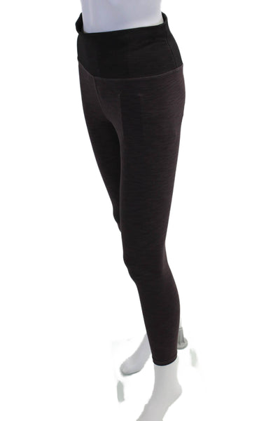 Vuori Womens Black Striped Ankle Jeggings Maternity Size S