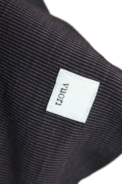 Vuori Womens Black Striped Ankle Jeggings Maternity Size S