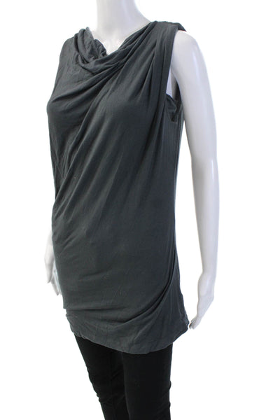 Tart Womens Jersey Tunic Tank Dark Gray Sleeveless Micro Modal Spandex Size S