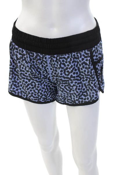 Lululemon Unisex Black Animal Print Zip Shorts Size 4