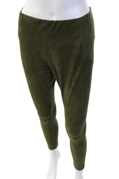 Saks Fifth Avenue Women Ankle Jeggings Army Green Polyester Spandex Size S