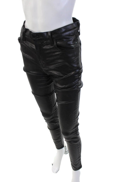 J Brand Womens Black Jegging Pants Button Fly Mid Rise Size 27