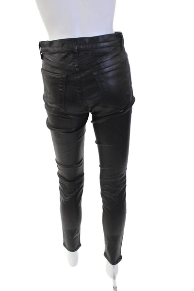 J Brand Womens Black Jegging Pants Button Fly Mid Rise Size 27