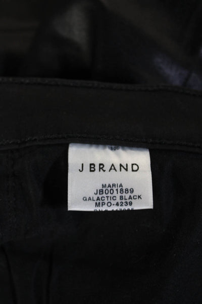 J Brand Womens Black Jegging Pants Button Fly Mid Rise Size 27