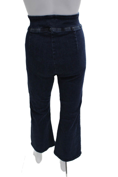 Frame Women Cropped High Rise Dark Blue Jeans Size 2