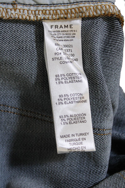 Frame Women Cropped Boyfriend High Rise Dark Blue Jeans Size 29