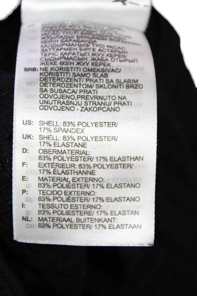 Adidas Mens Ankle Jogger Pants Black Drawstring Polyester Spandex Size M