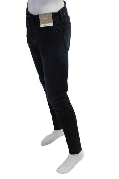 Madewell Mens Dark Blue Skinny Jeans Button Fly 34 Inseam Size 32