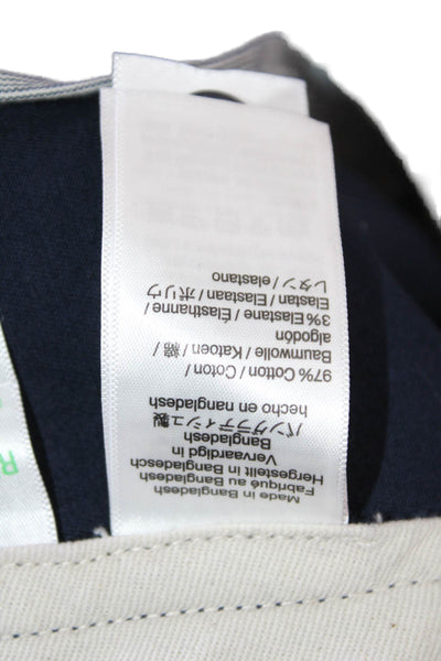 J Crew Mens Chino Pants Dark Blue Button Fly 32 Inseam Size 30