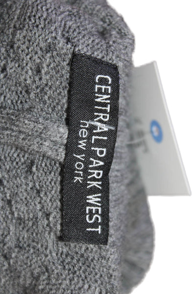 Central Park West Unisex Dark Gray V-Neck 3/4 Sleeve Sweater Size M