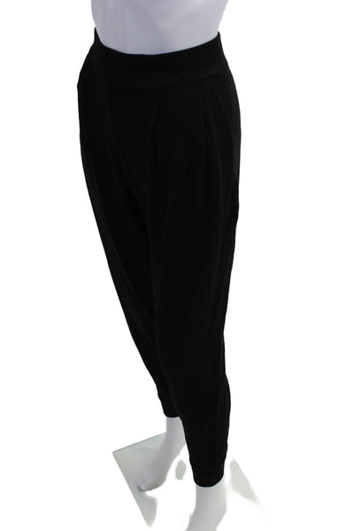 Eileen Fisher Womens Harem Jogger Pants Black Tencel Spandex Size S