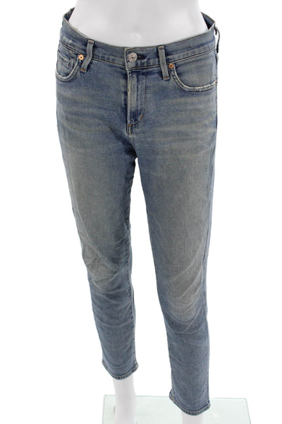 Citizens of Humanity Women High Waist Cropped Ankle Blue Jeans Size 26