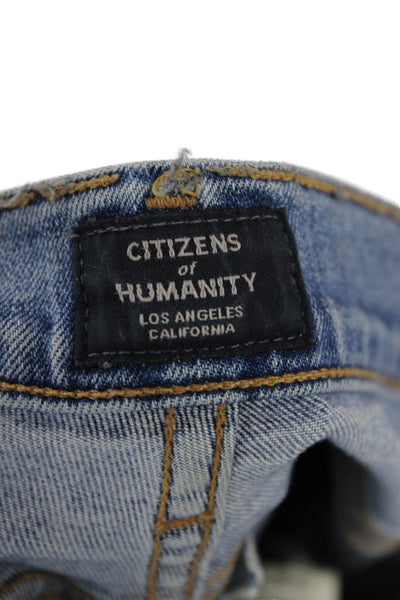Citizens of Humanity Women High Waist Cropped Ankle Blue Jeans Size 26