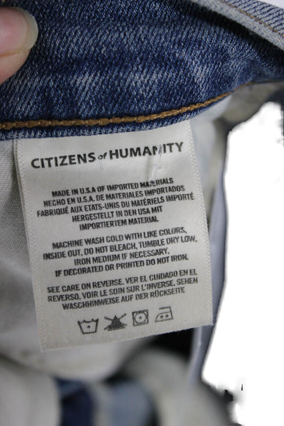 Citizens of Humanity Women High Waist Cropped Ankle Blue Jeans Size 26