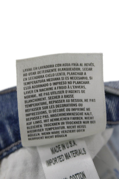 Citizens of Humanity Women Ankle Cropped Jeans Light Blue High Waist Size 26