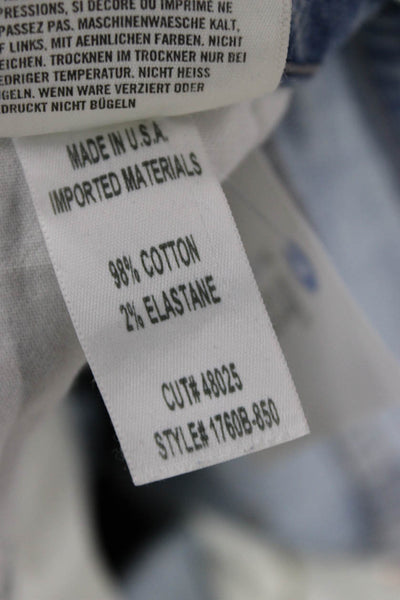 Citizens of Humanity Women Ankle Cropped Jeans Light Blue High Waist Size 26