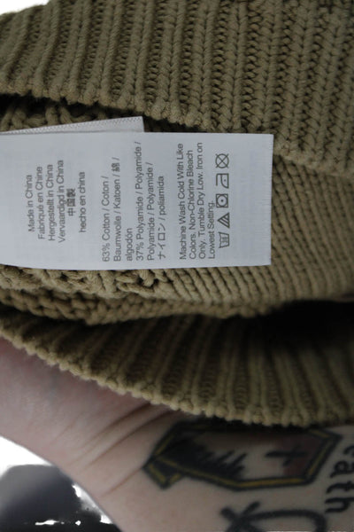 J Crew Women V-Neck Long Sleeve Pullover Sweater Beige Size S