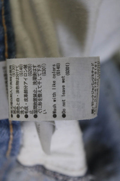 Moussy Womens Ankle Cropped Light Blue Jeans Mid Rise Size 25