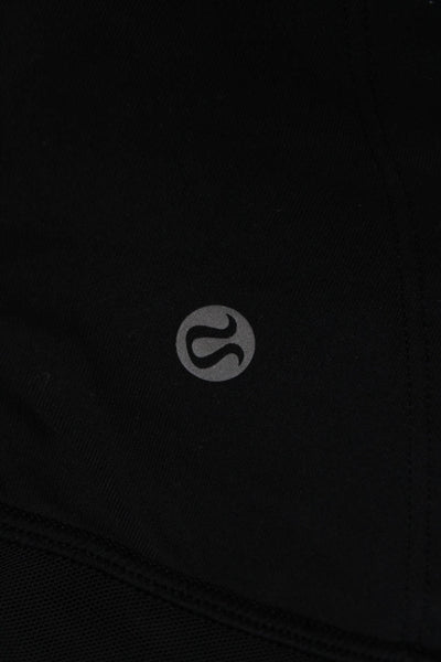 Lululemon Women Tank Dress Black V-Neck Short Nylon Blend Size 4