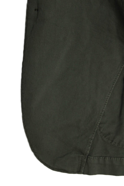 Designer Mens Army Green Blazer Collared Button Fall Size 50