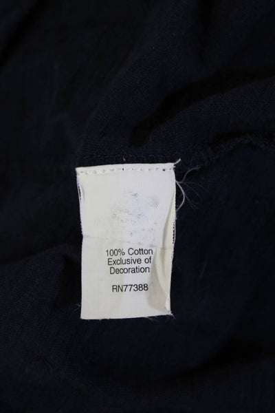 J Crew Womens Basic Jersey Tank Dark Blue Cotton Round Neck Size S
