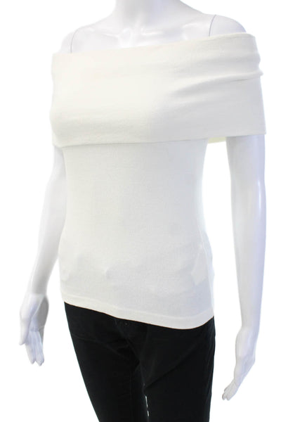 Club Monaco Womens Sleeveless White Viscose Blend Classic Top Size XS