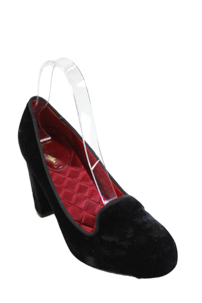 Cole Haan Womens Rounded Toe Block Heel Pumps Black Size 7.5