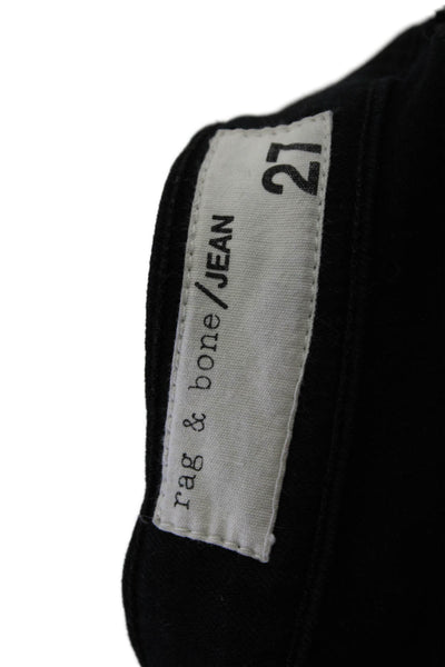 Rag & Bone Womens Black Ankle Skinny Cropped Jeans Size 27