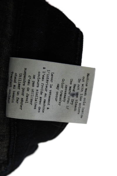 Rag & Bone Womens Black Ankle Skinny Cropped Jeans Size 27