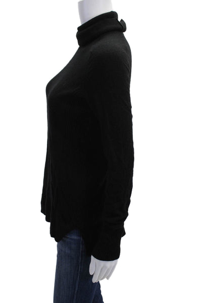 Ann Taylor Womens Black Turtleneck Pullover Sweater Long Sleeve Size XS