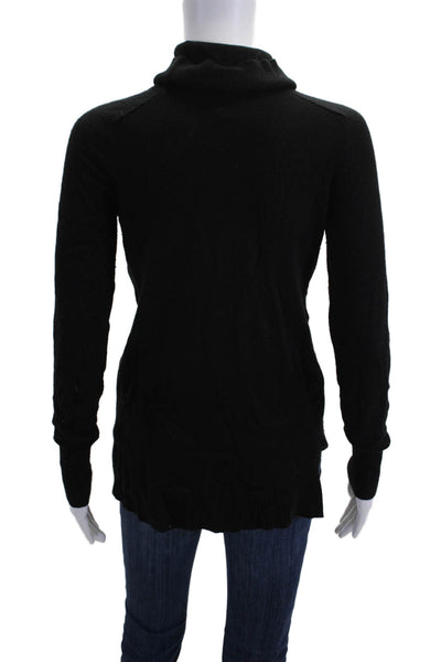 Ann Taylor Womens Black Turtleneck Pullover Sweater Long Sleeve Size XS