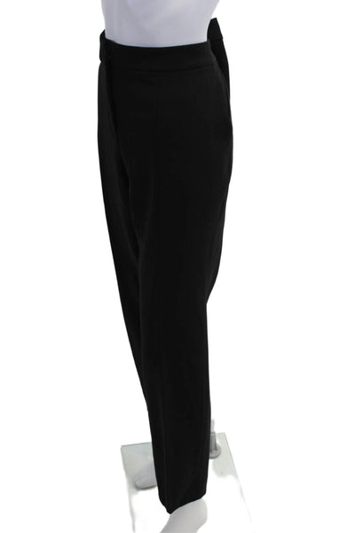 Lafayette 148 New York Womens Ankle Dress Pants Black Wool Blend Size 14