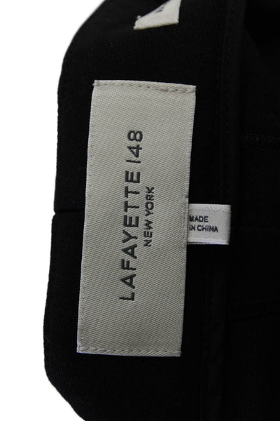Lafayette 148 New York Womens Ankle Dress Pants Black Wool Blend Size 14