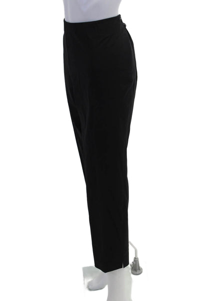 Lafayette 148 New York Women Black Ankle Cropped Dress Pants Plus Size 16
