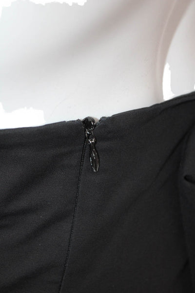 Lafayette 148 New York Women Black Ankle Cropped Dress Pants Plus Size 16