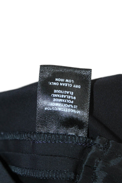 Lafayette 148 New York Women Black Ankle Cropped Dress Pants Plus Size 16