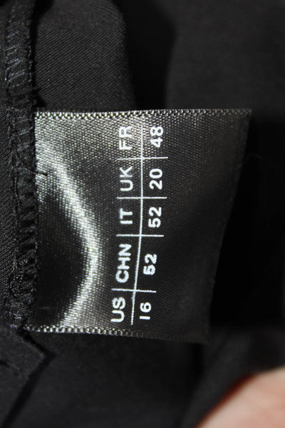 Lafayette 148 New York Womens Cropped Ankle Dress Pants Black Size 16