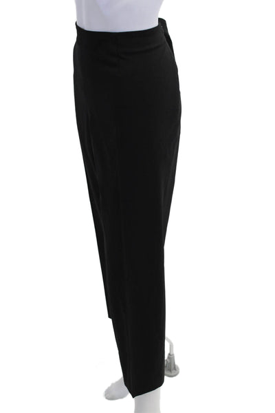 Piazza Sempione Women Ankle Dress Pants Black 96% Virgin Wool Size 52