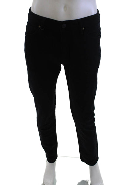 Neuw Mens Skinny Tapered Black Jeans Size 30