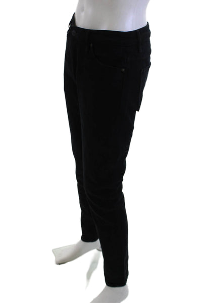 Neuw Mens Skinny Tapered Black Jeans Size 30