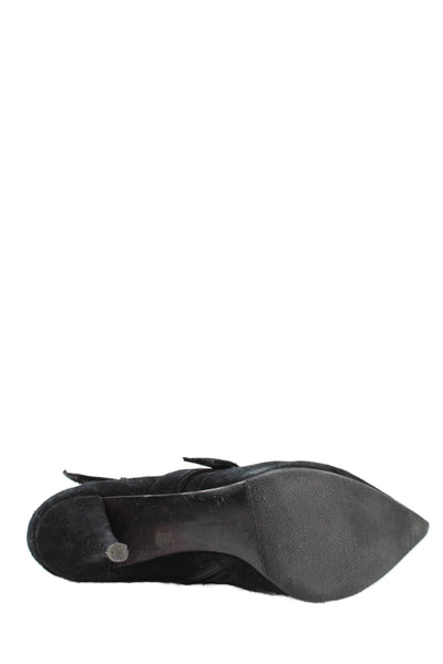 Tabitha Simmons Womens Suede Pointed Toe Ankle Boots Black Size 40 10