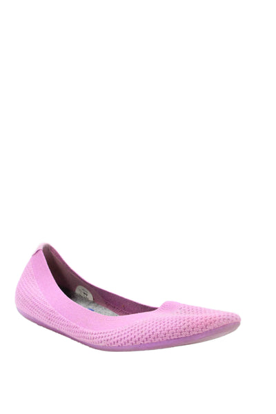Allbirds Womens Knitted Slip On Flats Solid Pink Size 9.5