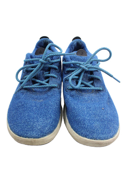 Allbirds Womens Merino Wool Lace Up Athletic Sneakers Blue Size 9